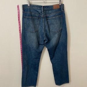 Madewell straight crop jeans